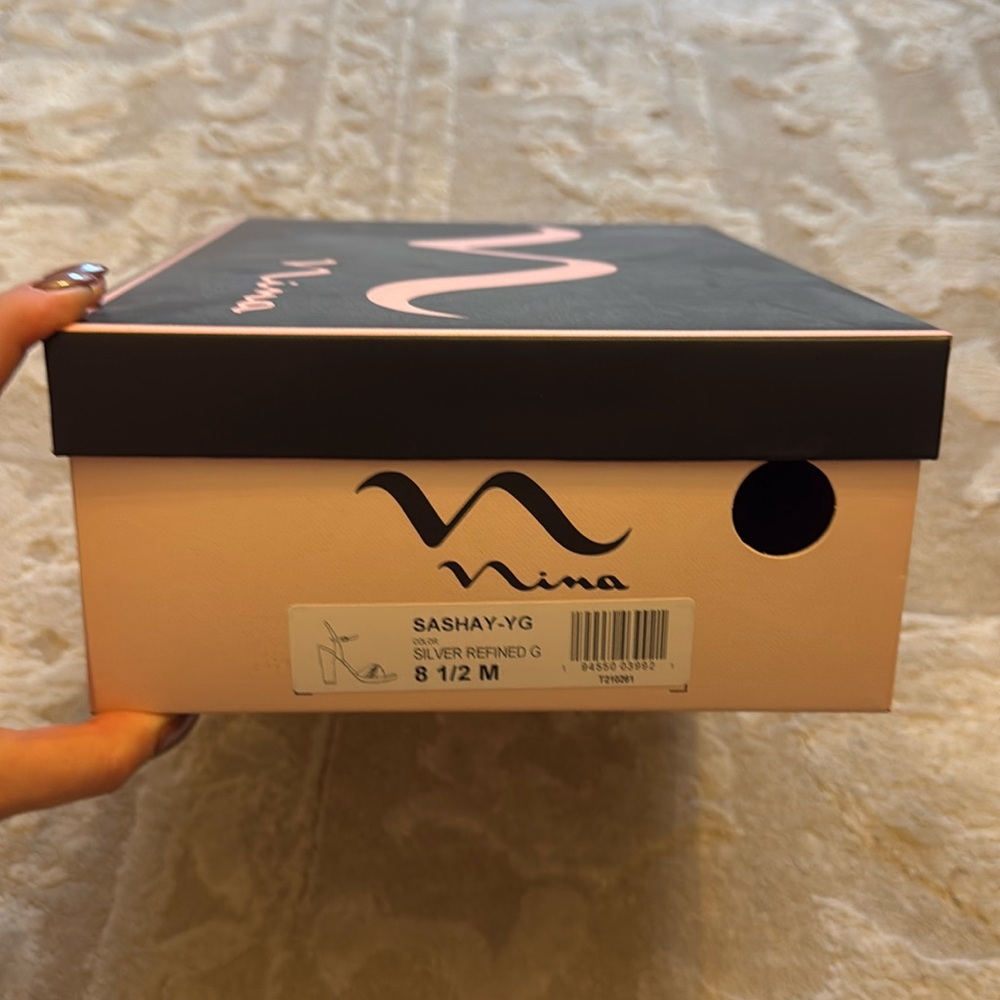 Nina Two-Tone Black and Pink Heels Box
